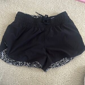 Lululemon Athletica Black Athletic Shorts with Elastic Waistband